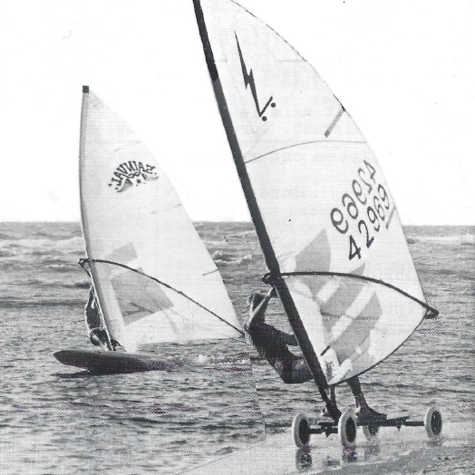 Planche et Speed-Sail en 1981